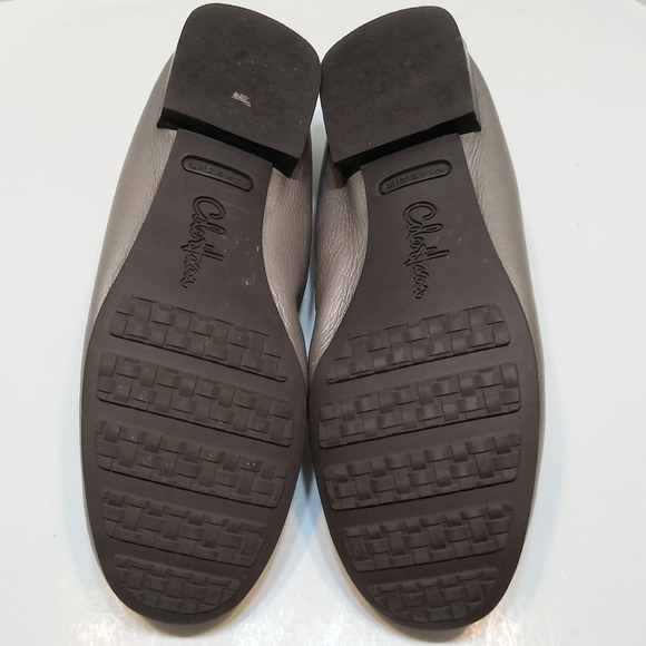 Cole Haan Nike Air "Candyce" loafers, pewter, 6B. Silver flats. - Picture 9 of 11